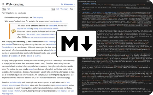 Convert Any Webpage to LLM-Ready Markdown Using Gaffa